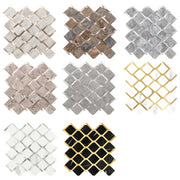 European style waterproof wall tiles easy to install Special hexagonal anti-stain PVC mosaic tiles Peel and stick mosaic 