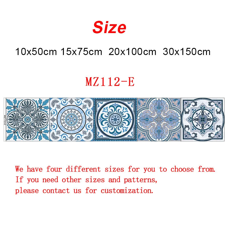 10/15/20/30cm Purple Retro Strip Tiles Wall Sticker Kitchen Stairs Tile Decoration Wallpaper Peel &amp; Stick Waterproof Art Mural