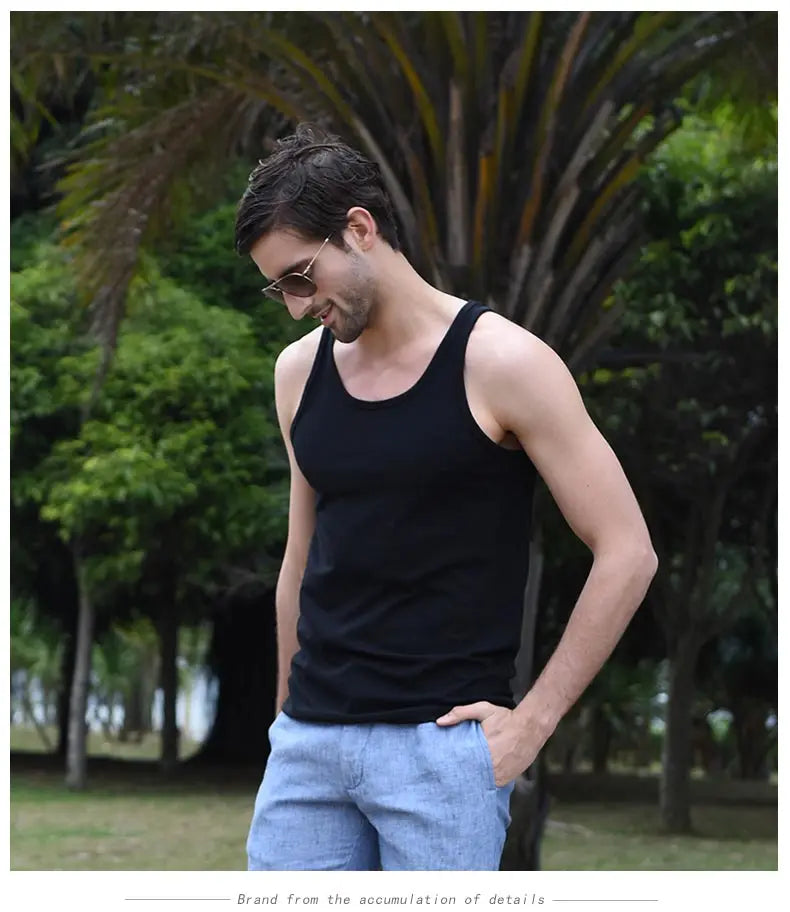 Áo Ba Lỗ Nam Mùa Hè Gym Cotton Đơn Giản 50K - Daisan Mart