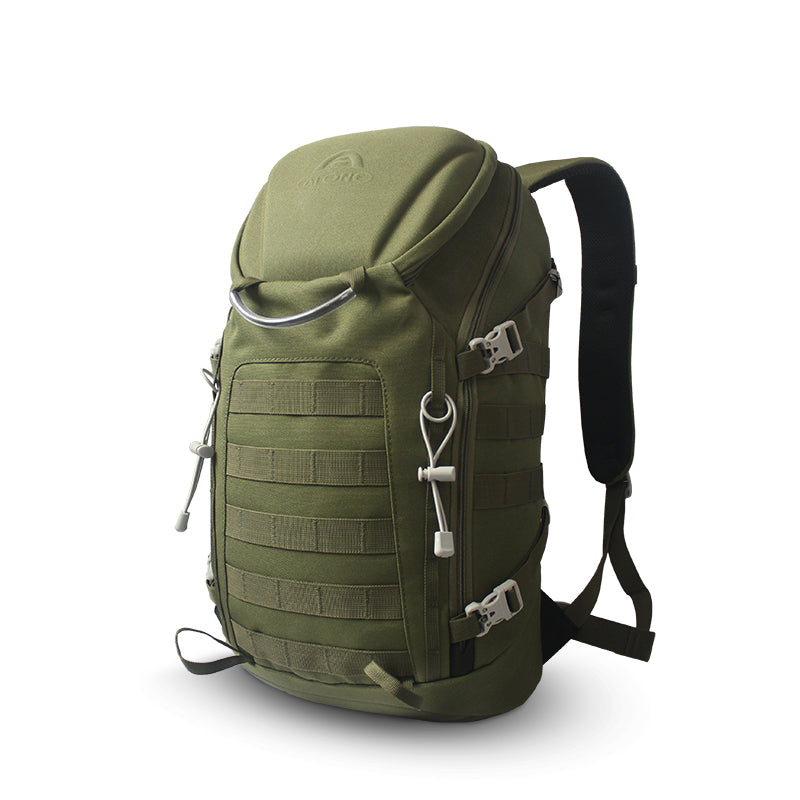 AIONE tactical backpack for outdoor sports, hiking, climbing, camping, with EVA shell, zipper and polyester lining. 