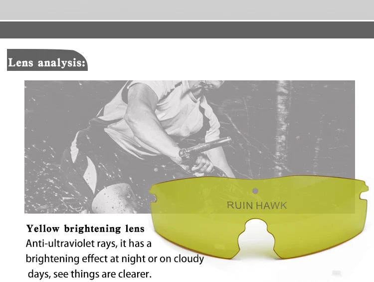 Ultra-light UV-resistant Men's Outdoor Sports Glasses