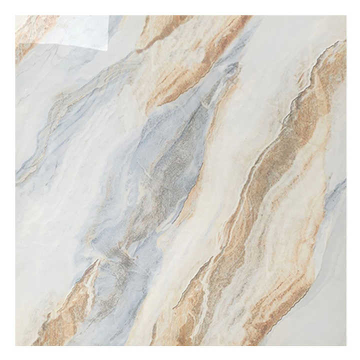 Foshan Ceramic Tile Factory Marble Pattern Floor Tiles 80x80 Carreaux Terrace Tiles Glossy Yellow Floor Tiles
