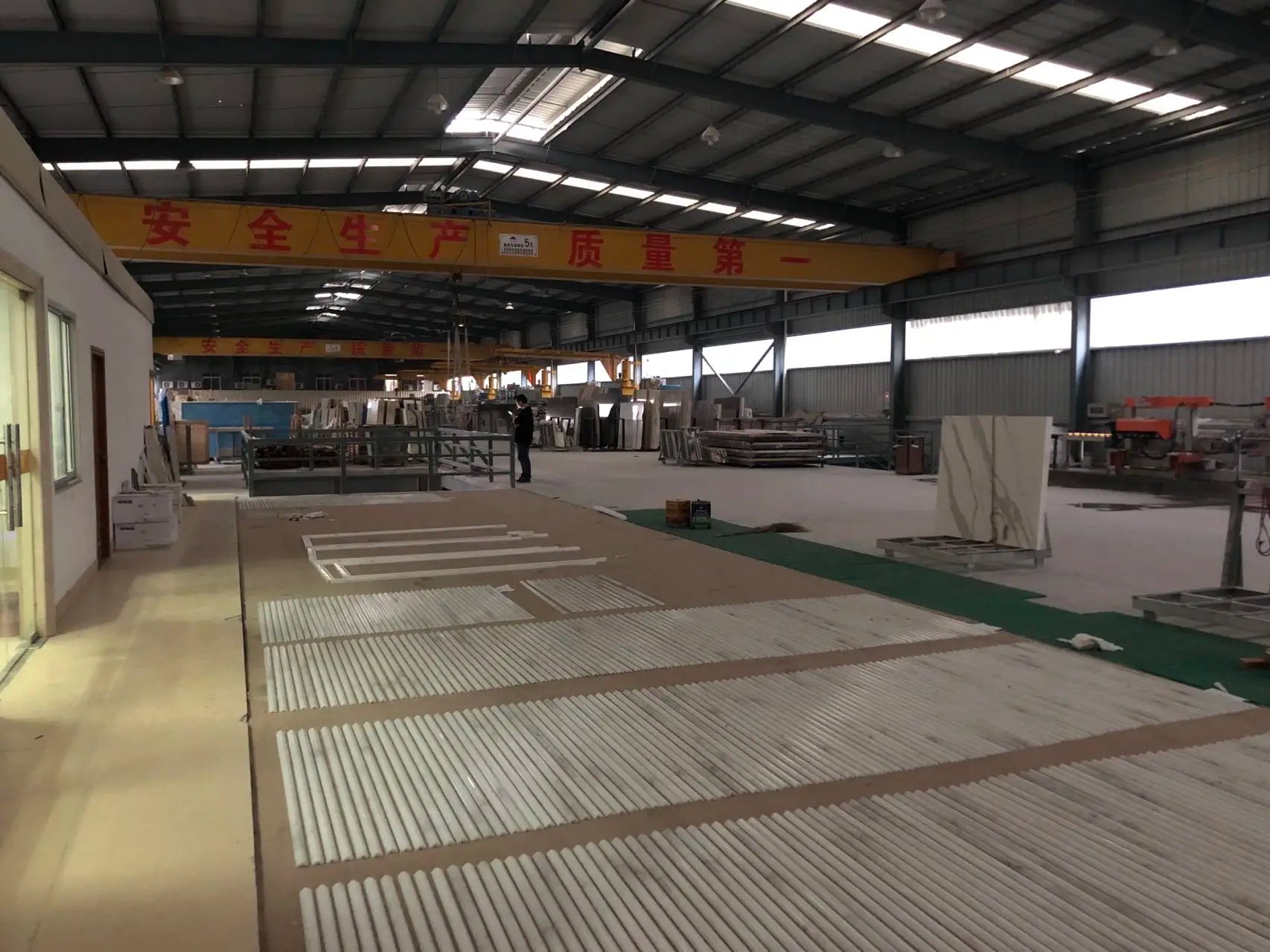 Natural walnut wood wall panel with stainless steel border 30x31cm