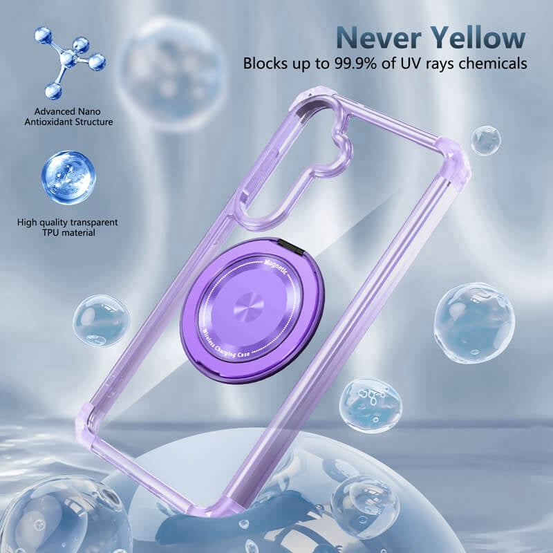 Shockproof Transparent Case with Samsung Stand 