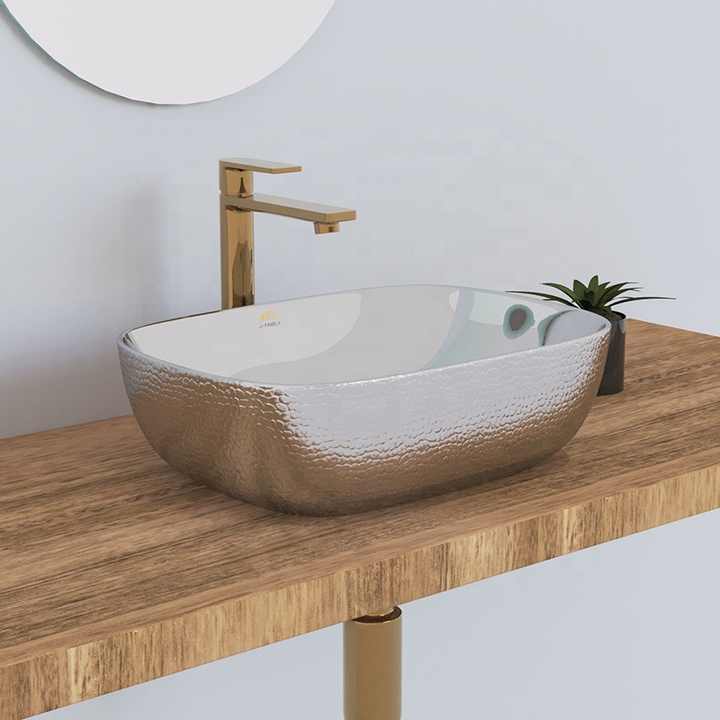 Hot Selling Color Art Wash Basin Ceramic Wash Basin for Kitchen Cabinet 