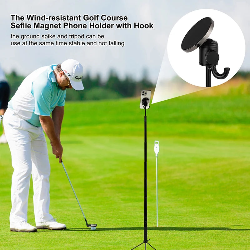 Windproof Magnetic Phone Holder For Golf Clubs