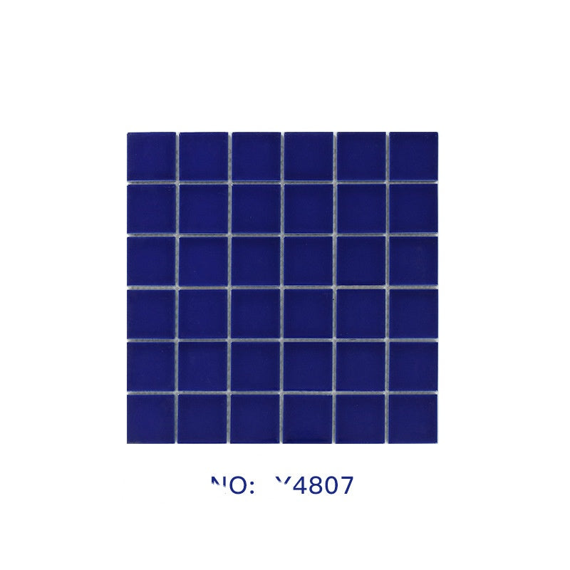 Anti Algae Ceramic Mosaic Tiles For Swimming Pools From Factory