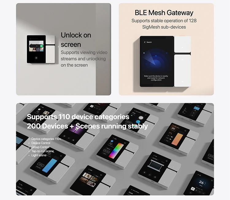 Tuya BLE Mesh 3-button smart switch EU 2024 standard