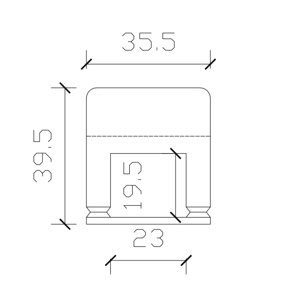 Plastic Tile Flat Base 