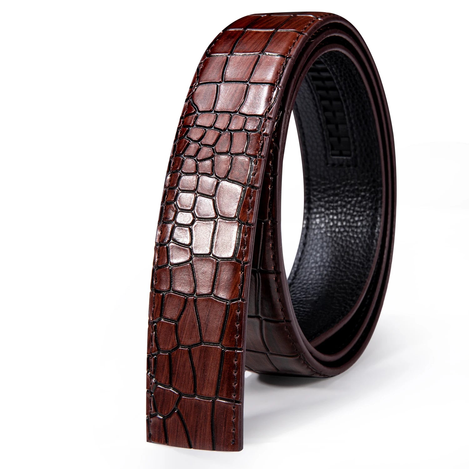 Men's Multi-Color Leather Belt 3.5cm With Automatic Buckle