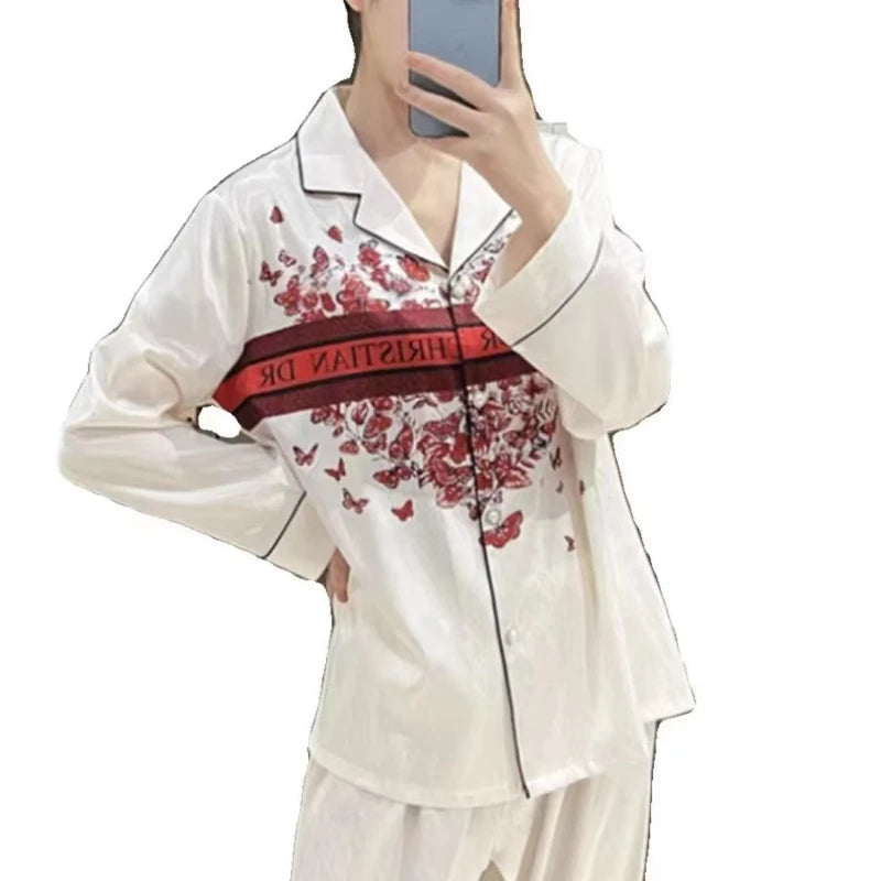 Samwestart Spring Women's Pajamas Long Sleeve Breathable