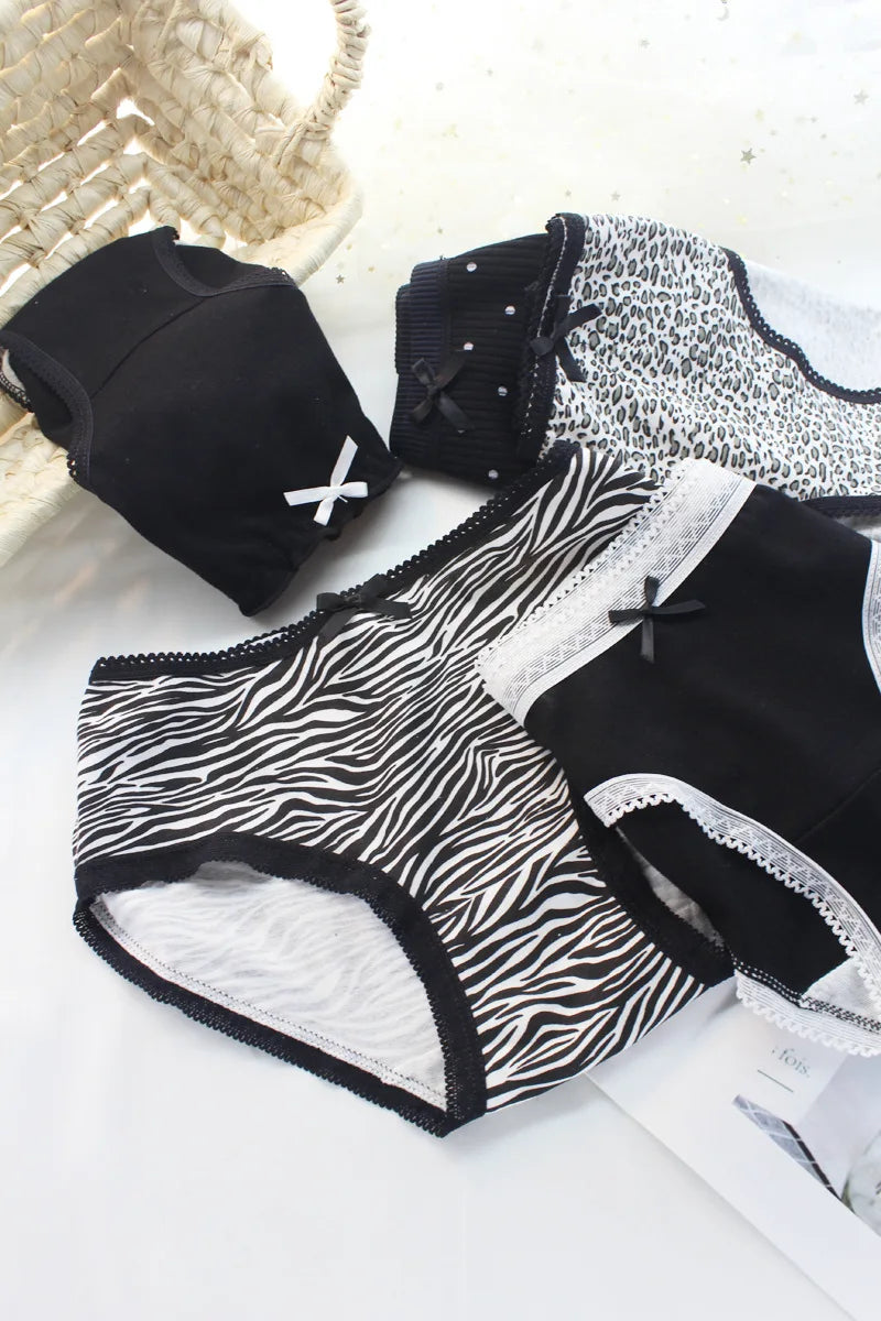 Kawaii Women's Underwear 5 Cute Animal Patterns