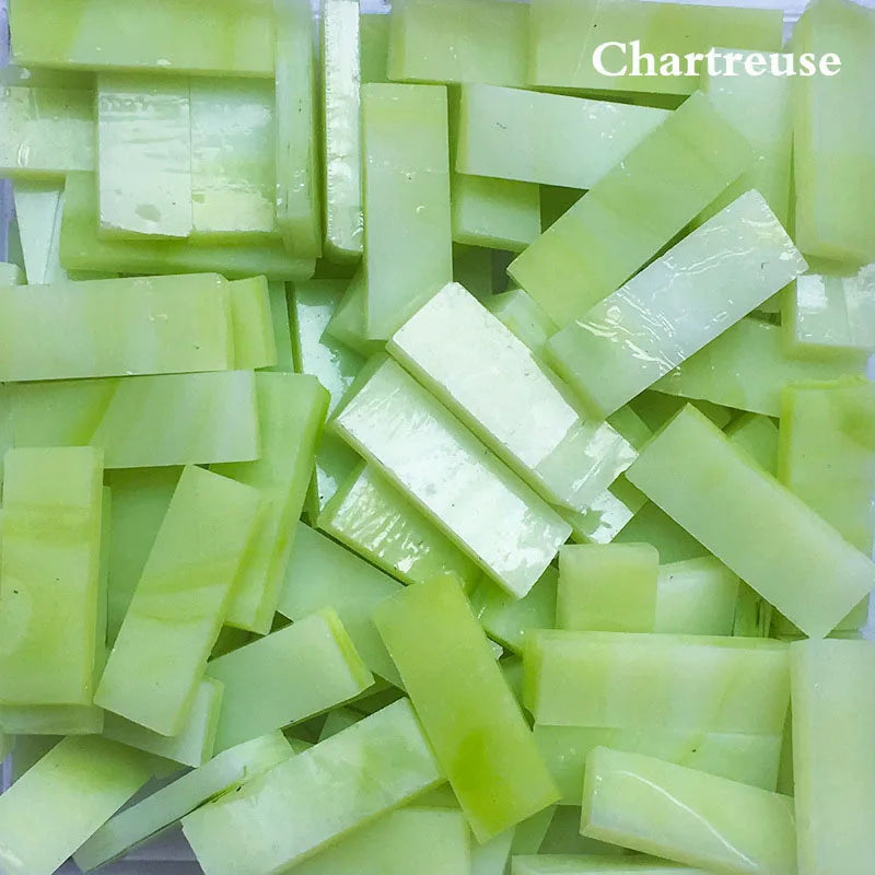 Thanh Mosaic Kính Tái Chế 7x21mm Trang Trí DIY 1000g