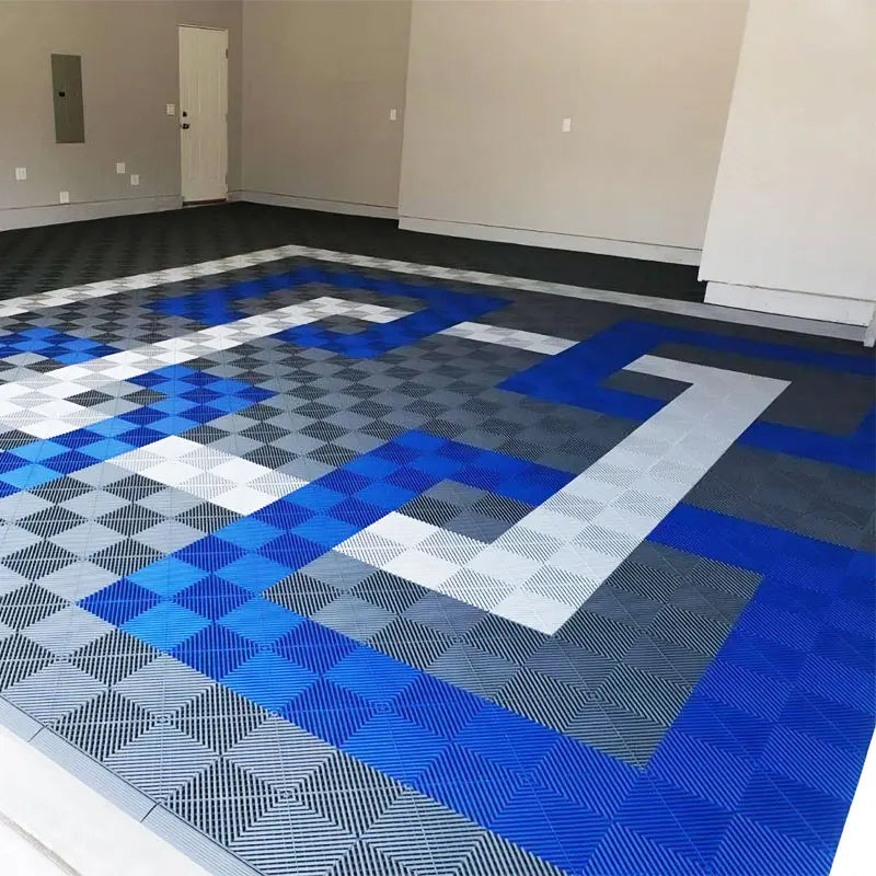 Modular Vented Floor Tiles for Garage Workshop - Anti-Slip Surface, Quick Drain Design - Daisan Mart