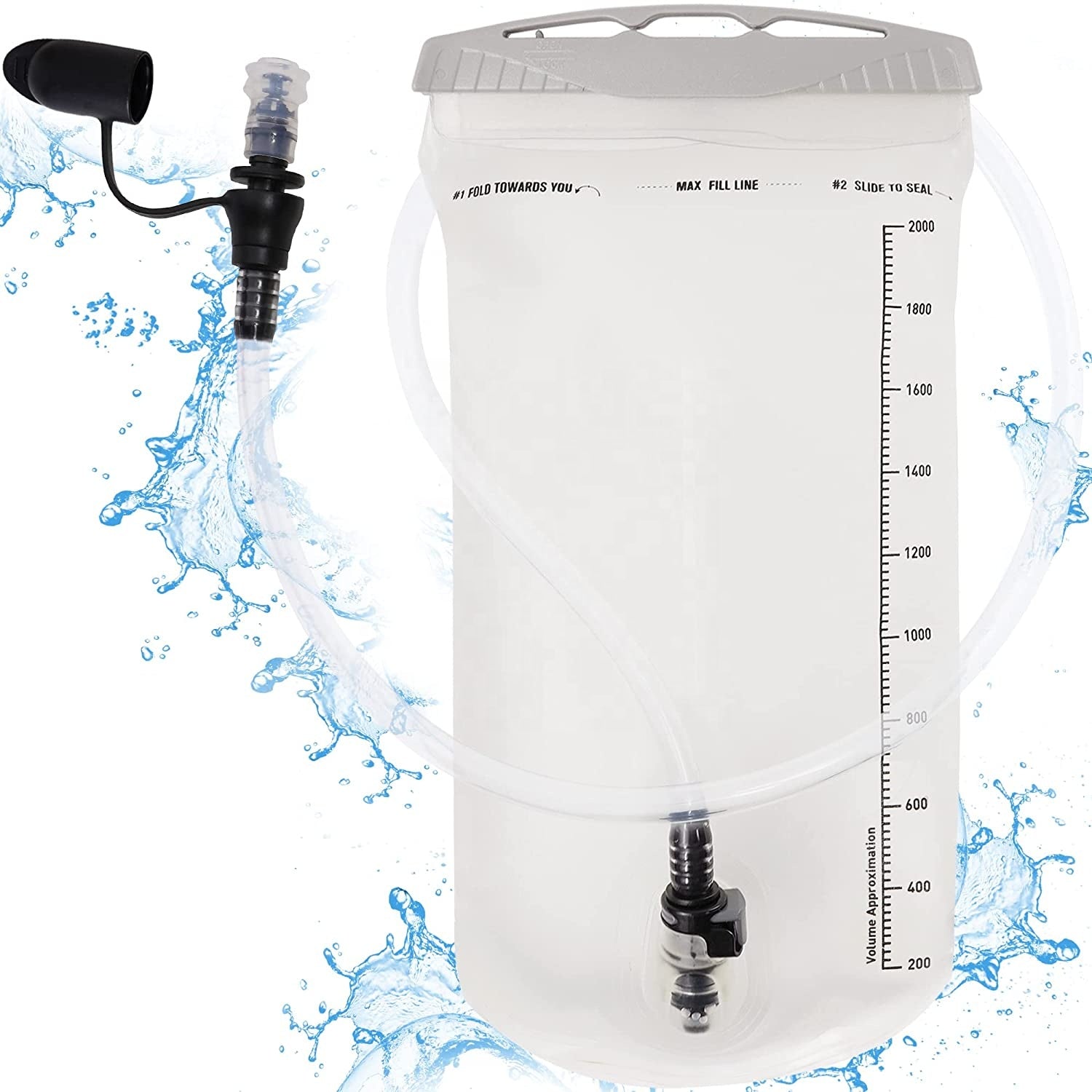 Balo Chống Nước Thời Trang Dành Cho Thể Thao Leo Núi, Đạp Xe, Đi Bộ Đường Dài, Kèm Túi Nước 2L Và Khóa Kéo, MOQ Thấp