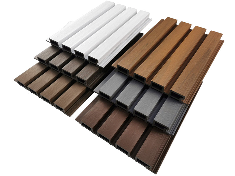 Modern, smooth 3D wood plastic composite panels 
