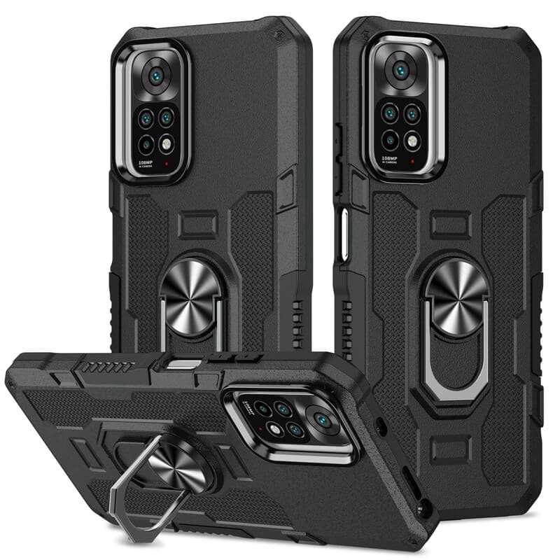 Mobile Phone Accessories Armor Shockproof Case with Camera Ring Holder for iPhone 14 13 15 12 Pro Max 
