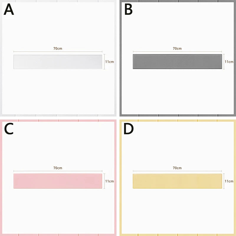 3D Wall Edge Strip Stickers Self Adhesive Waterproof PVC Baseboard Corner Waist Line Sticker Wall Trim Line Skirting Border