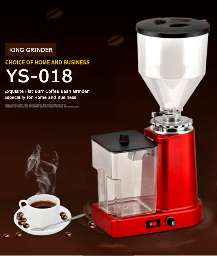 Yoshan Pro Coffee Grinder Machine 1L 500GR Stainless Steel Flat Burr Home Commercial Espresso Auto Coffee Grinding Machine Cheap - Daisan Mart