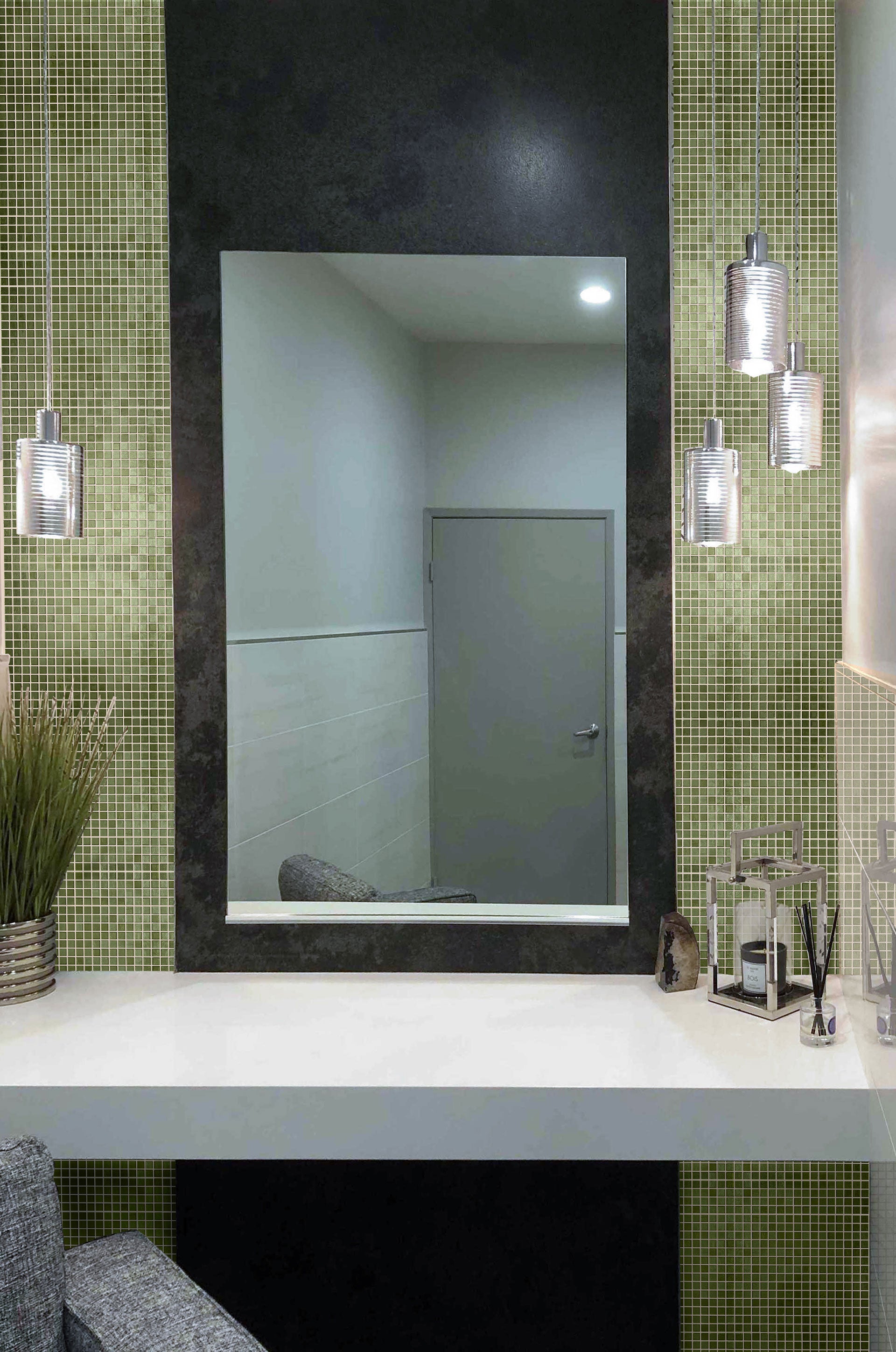 Modern glass mosaic tiles 15x15x4mm, leaf pattern tile design 
