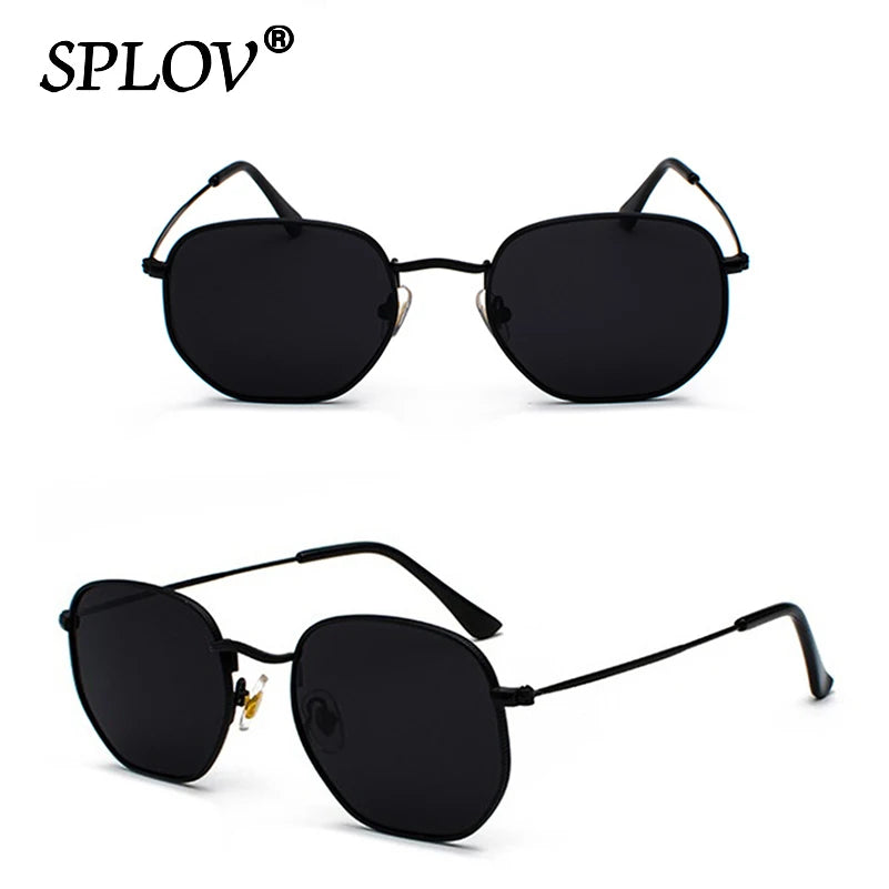 Kính Mắt Lục Giác Retro Kim Loại Chống UV Thời Trang - Daisan Mart