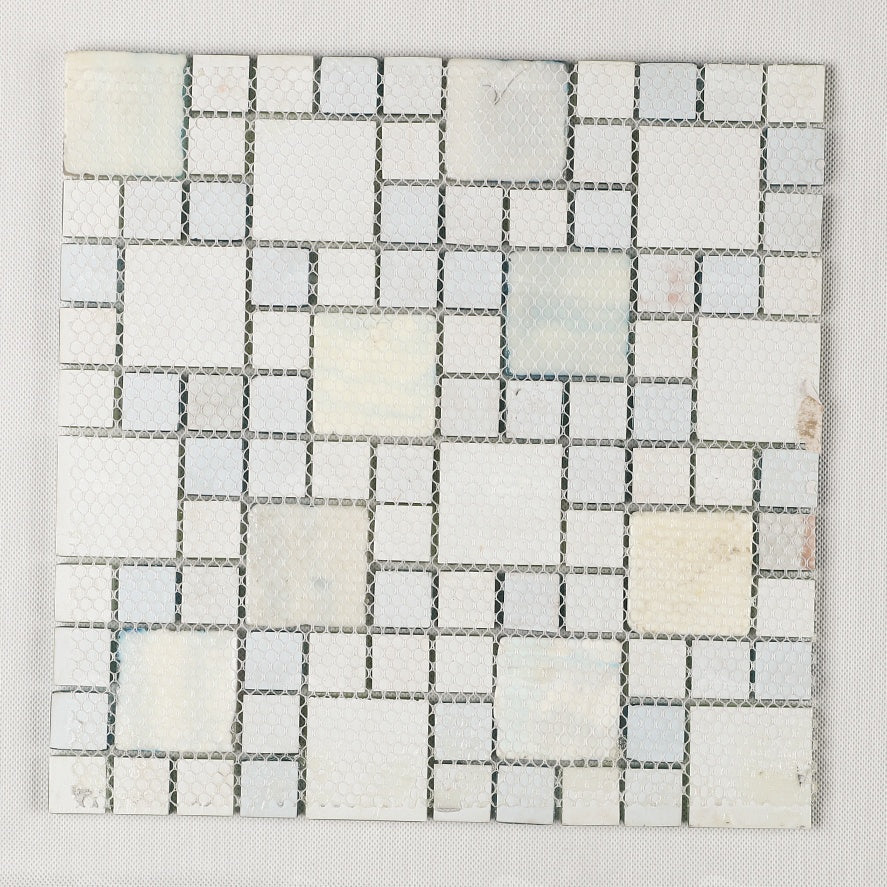 Square Seashell Epoxy Resin MOSAIC Tiles 
