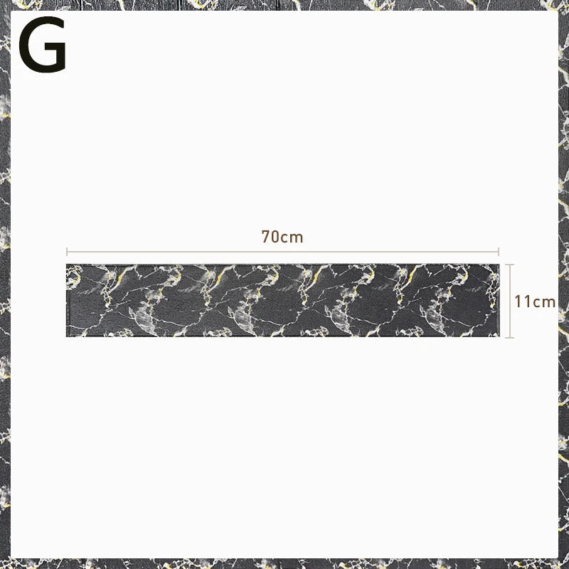3D Wall Edge Strip Stickers Self Adhesive Waterproof PVC Baseboard Corner Waist Line Sticker Wall Trim Line Skirting Border