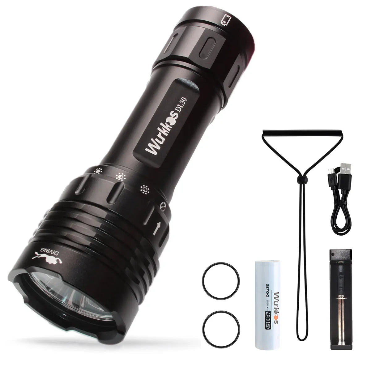 Đèn Lặn Wurkkos DL30 3600 Lumens Sáng Chống Nước IPX8 - Daisan Mart