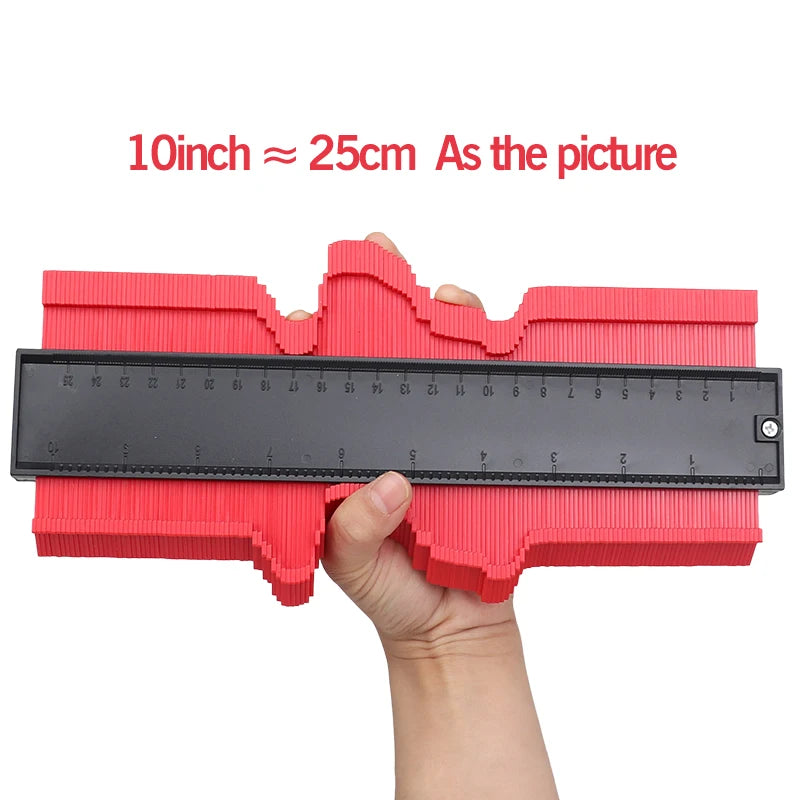 Shape Contour Gauge Duplicator 5/6/10/20inch Profile Measuring Tool Tiling Laminate Tiles Tools Plastic Contour Copy Duplicator
