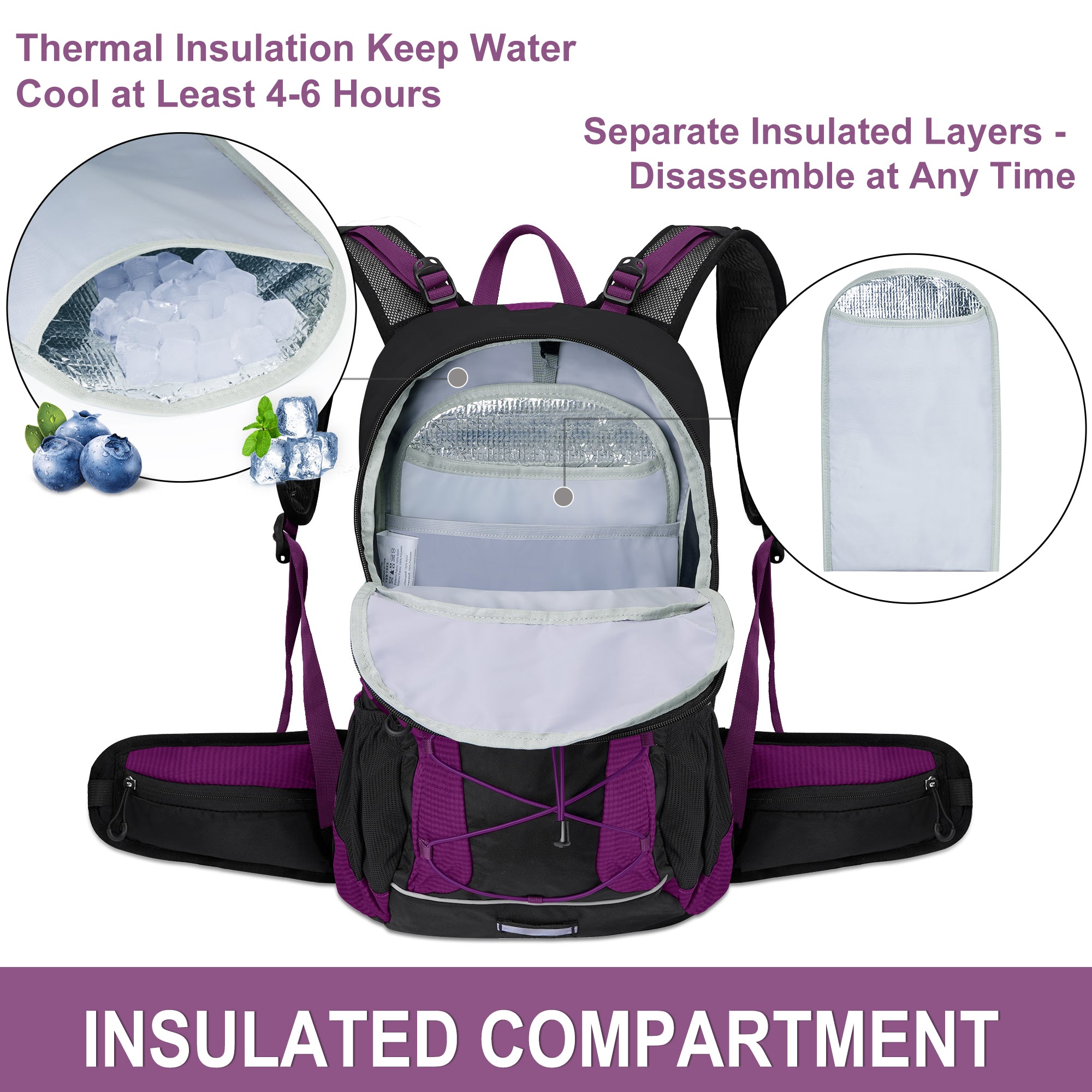 Ba lô đi xe đạp bán sỉ từ nhà máy, phong cách thời trang, có ngăn đựng bình nước, chống thấm nước, dùng đi du lịch giải trí cho nam và nữ