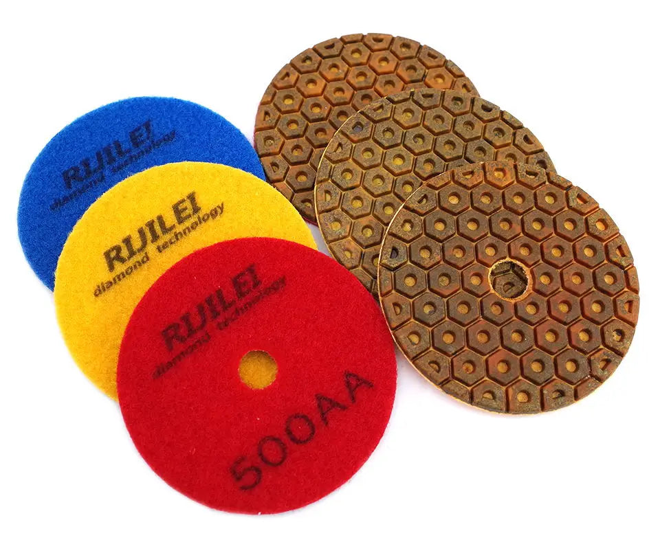 Đĩa Mài Kim Cương 4 Inch 6 Bước Đánh Bóng Đa Năng