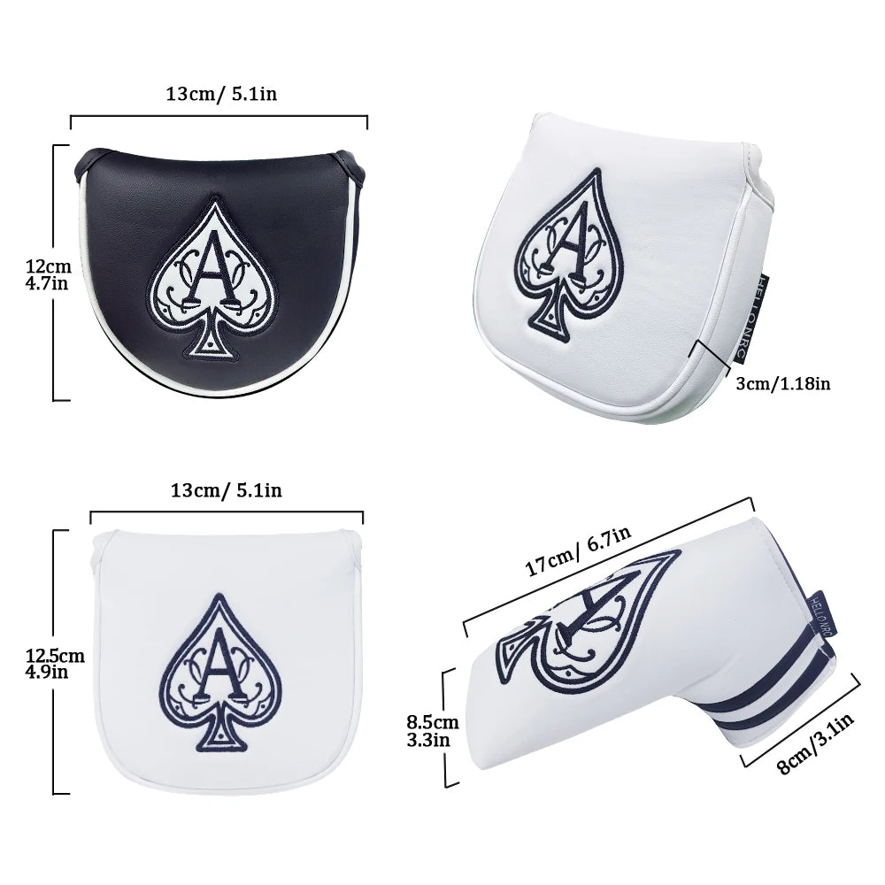 Waterproof Golf Club Cover with Embroidered Logo, Exclusive Magnetic Cover