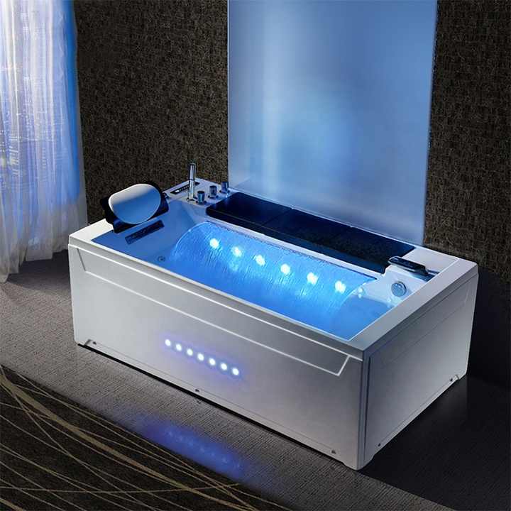 Japanese Plastic Soaking Bathtub for Adults Sensual Surf Therapy Air Massage Hot Tub Jacuzzi 