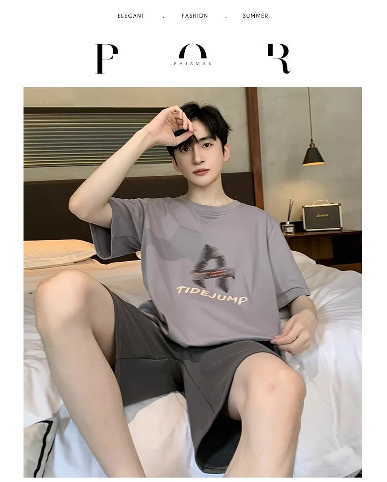 SAMWESTART Men's Modal Cotton Cool Summer Pajamas