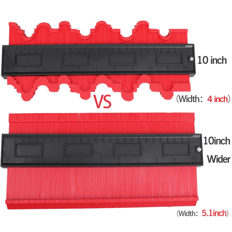 Shape Contour Gauge Duplicator 5/6/10/20inch Profile Measuring Tool Tiling Laminate Tiles Tools Plastic Contour Copy Duplicator
