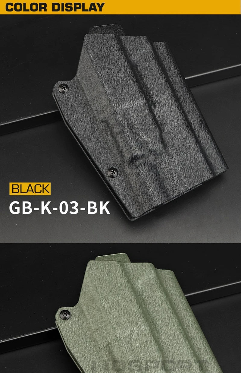Kydex Holster for G17/19/19x/45 Inside Waistband Concealed Carry Holster Fit for G19x (Gen 1-5) Gun Holster X300 Light