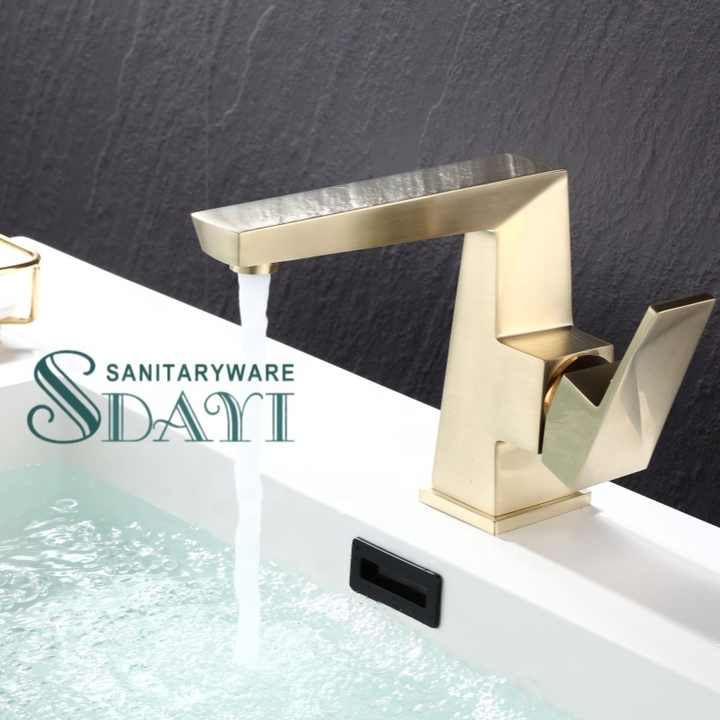 SDAYI new design single hand basin faucet for bathroom, floor mounted faucet, single hand basin faucet for bathroom 