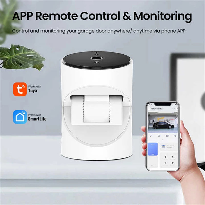 Tuya 1080p WiFi Camera Smart Garage Door Surveillance