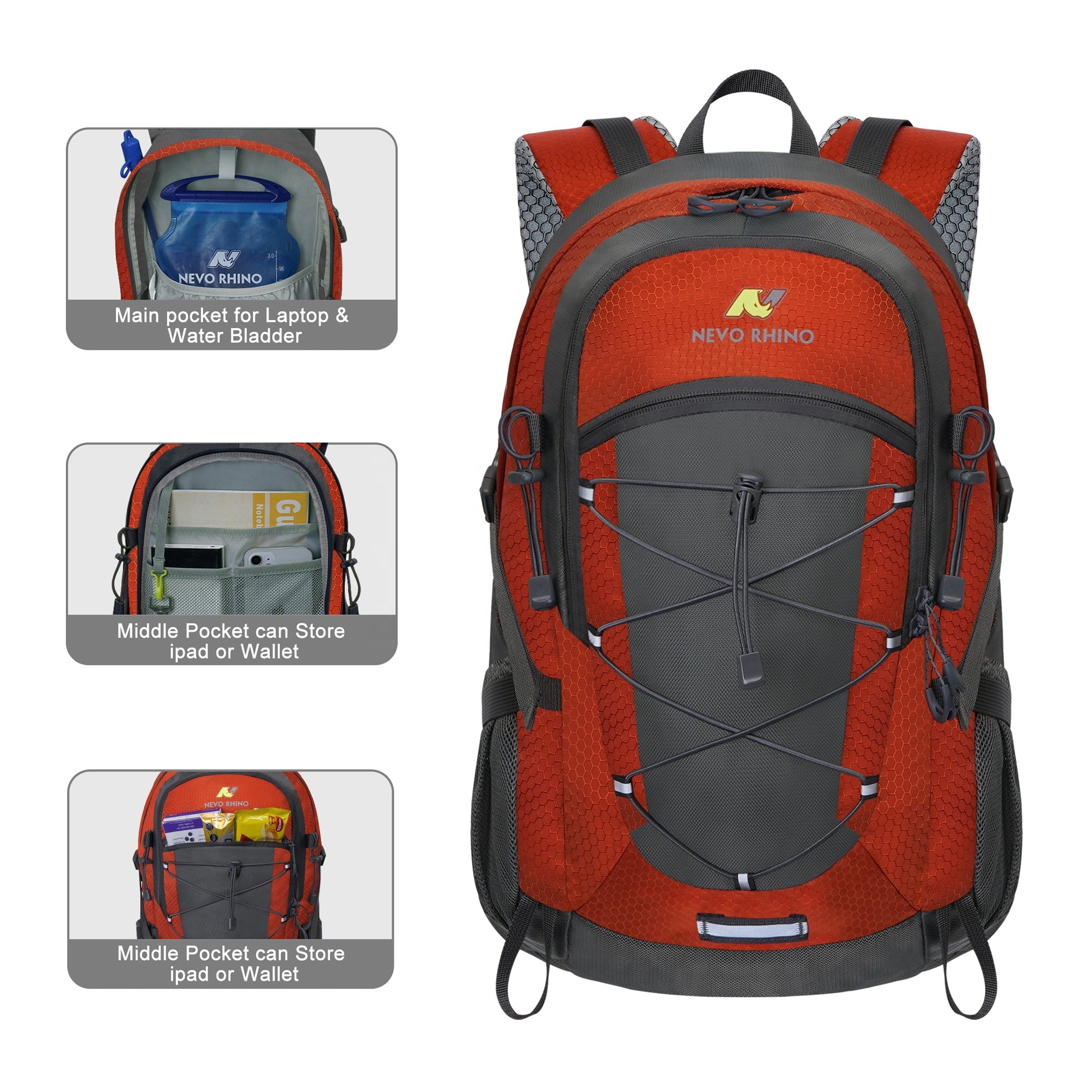 NEVO RHINO Backpack for hiking, mountaineering, multi-purpose, casual style for outdoor sports 