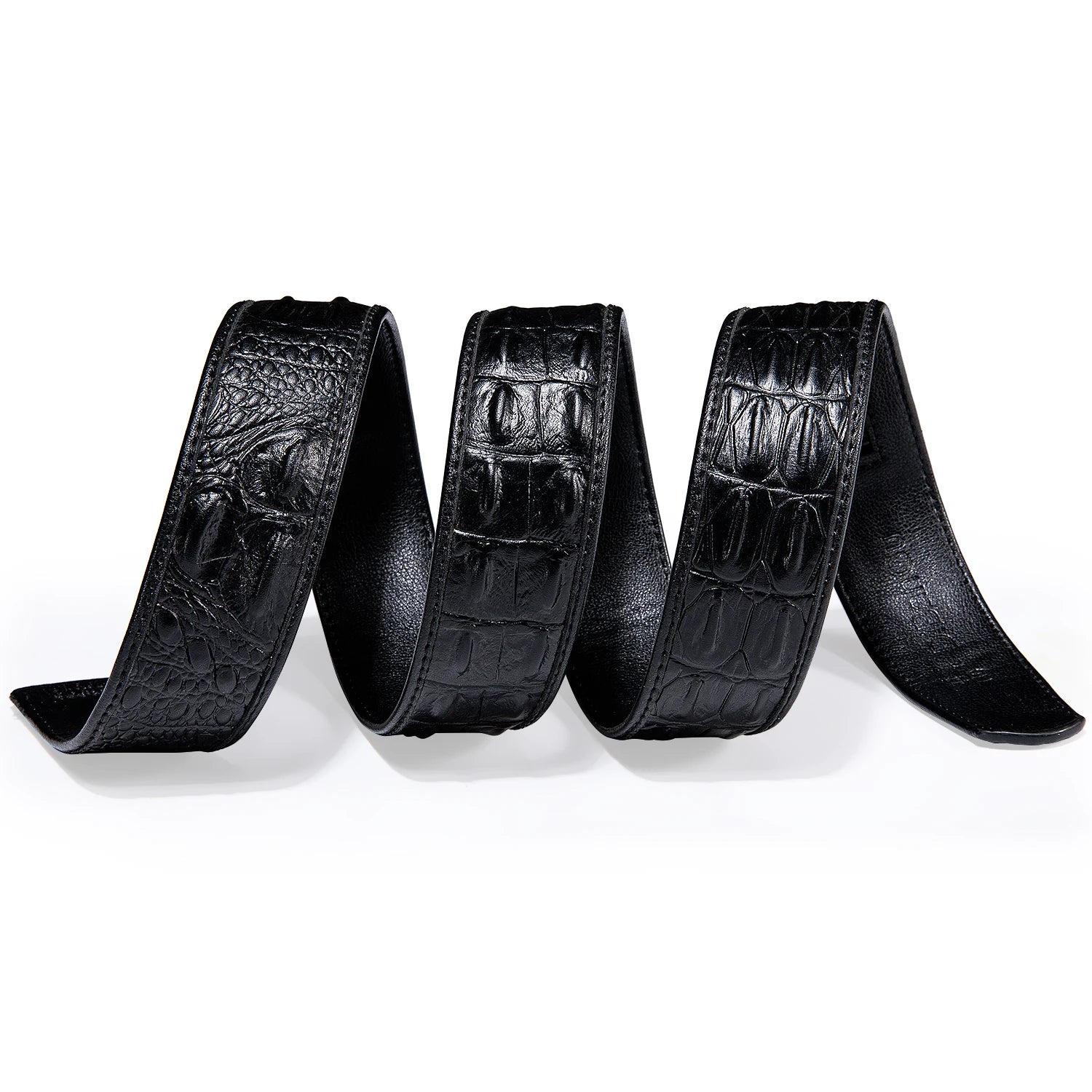 Men's Multi-Color Leather Belt 3.5cm With Automatic Buckle