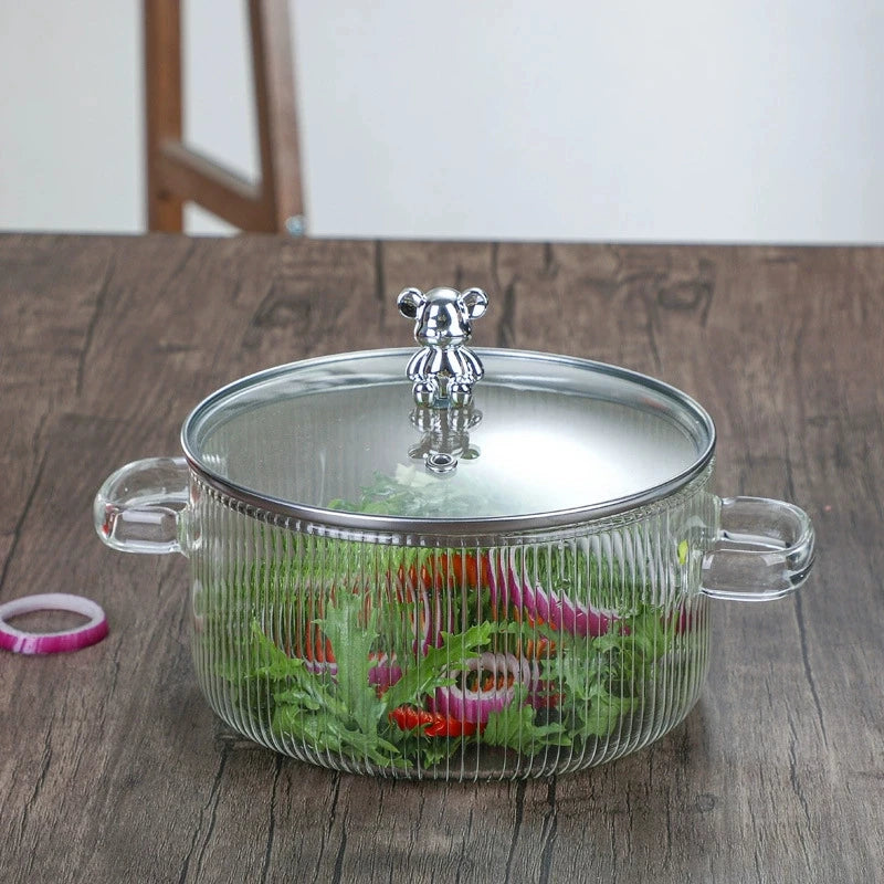 Nồi Thủy Tinh Đun Nấu Đa Năng Chịu Nhiệt ClearCooker