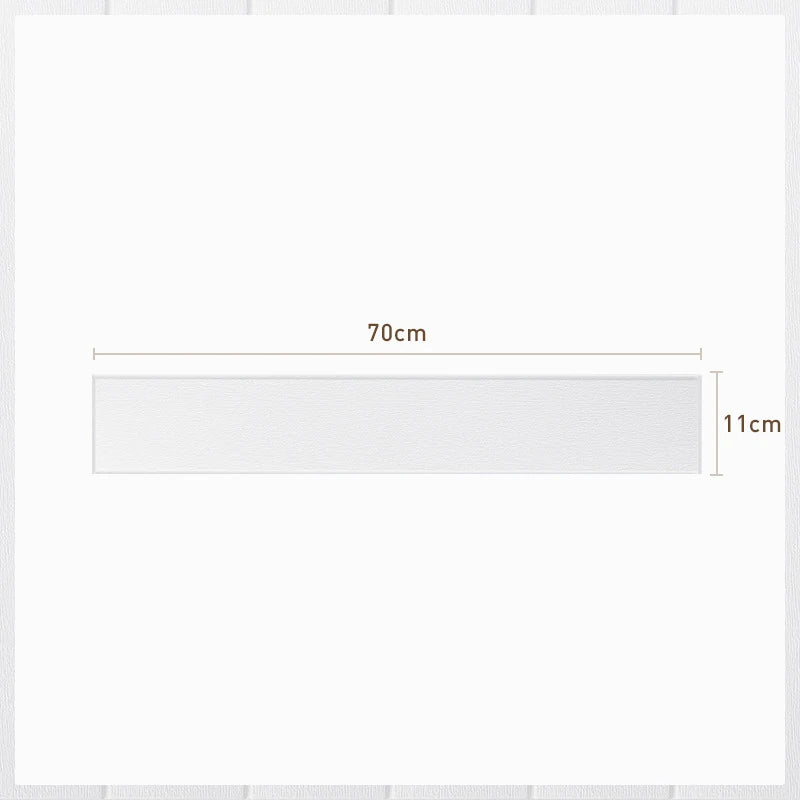 3D Wall Edge Strip Stickers Self Adhesive Waterproof PVC Baseboard Corner Waist Line Sticker Wall Trim Line Skirting Border