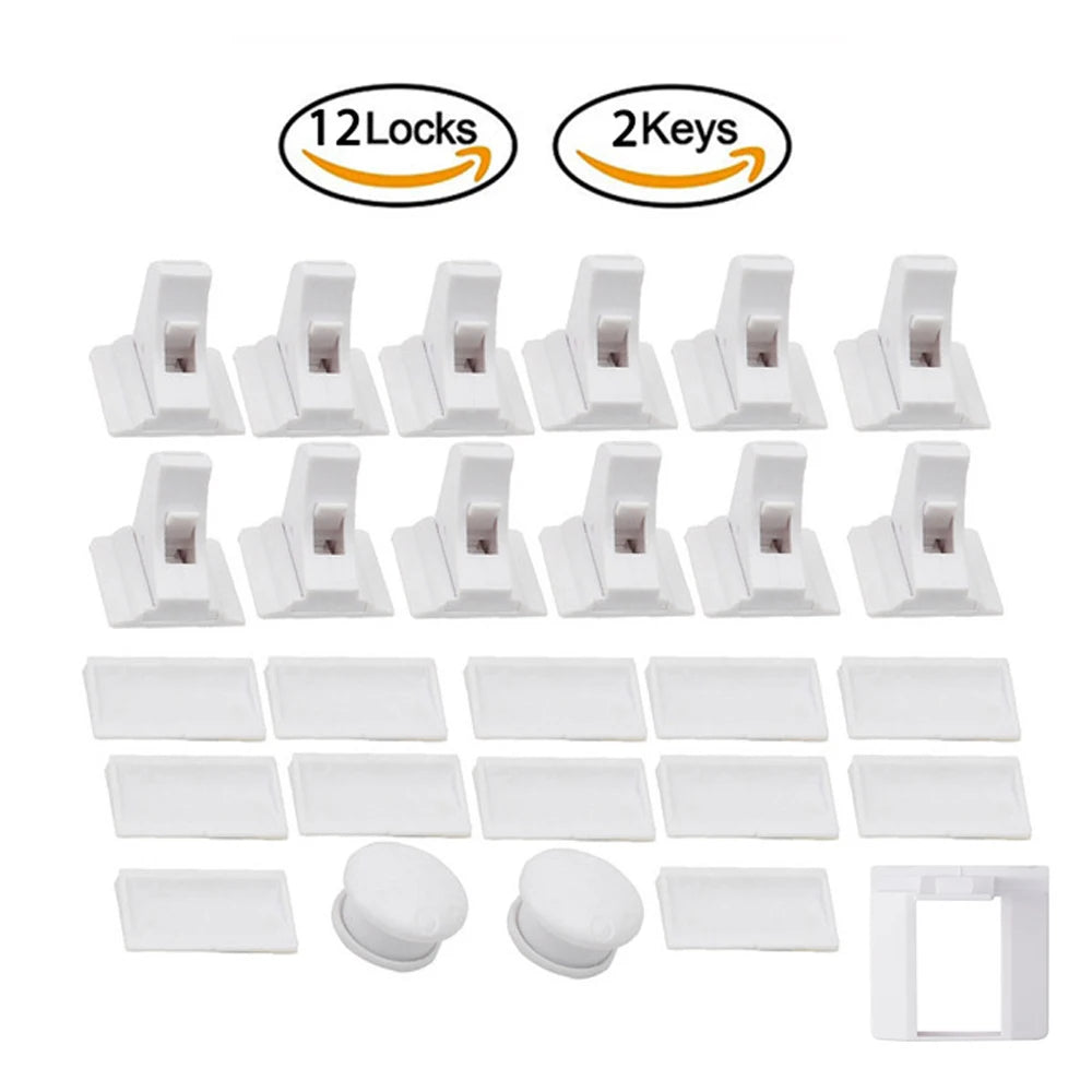Baby Safety Lock Invisible Lock Kids Security Drawer Latch Cabinet Door Magnetic Child Safety Lock Limiter  Children Protection - Daisan Mart
