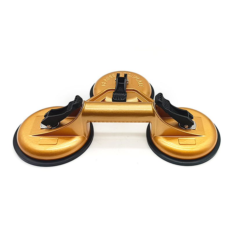Aluminum alloy glass vacuum head with 3 jaws and 3 handles 