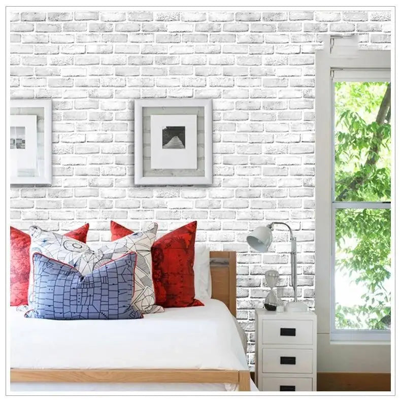 Giấy Dán Tường Giả Gạch Cổ Điển Chống Nước PVC - Daisan Mart
