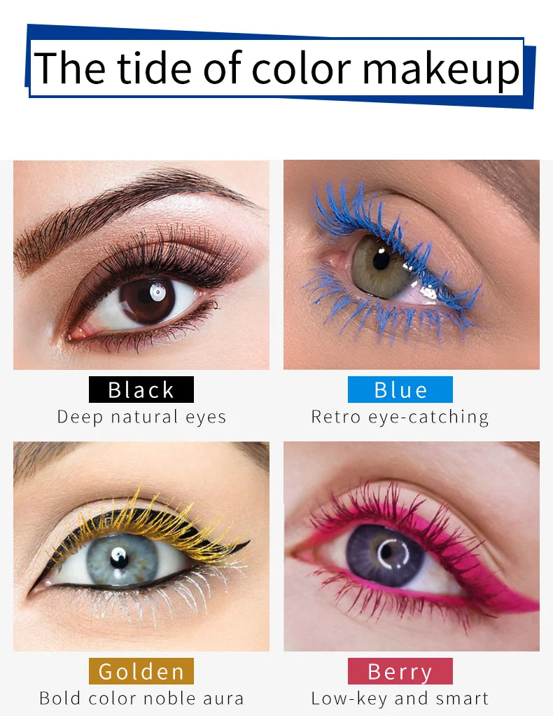 4D White Mascara Long Natural Curl Waterproof