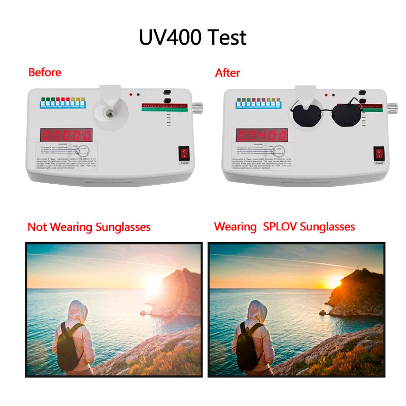 Kính Mắt Lục Giác Retro Kim Loại Chống UV Thời Trang - Daisan Mart