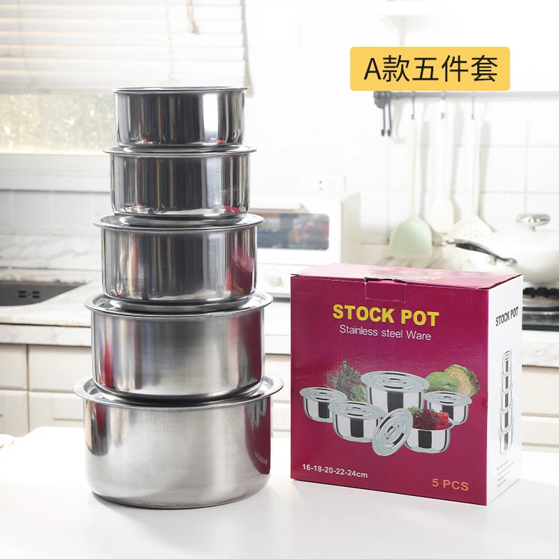 Bộ Nồi Chảo Inox S410 - Phụ Kiện Bếp Hiện Đại 2025