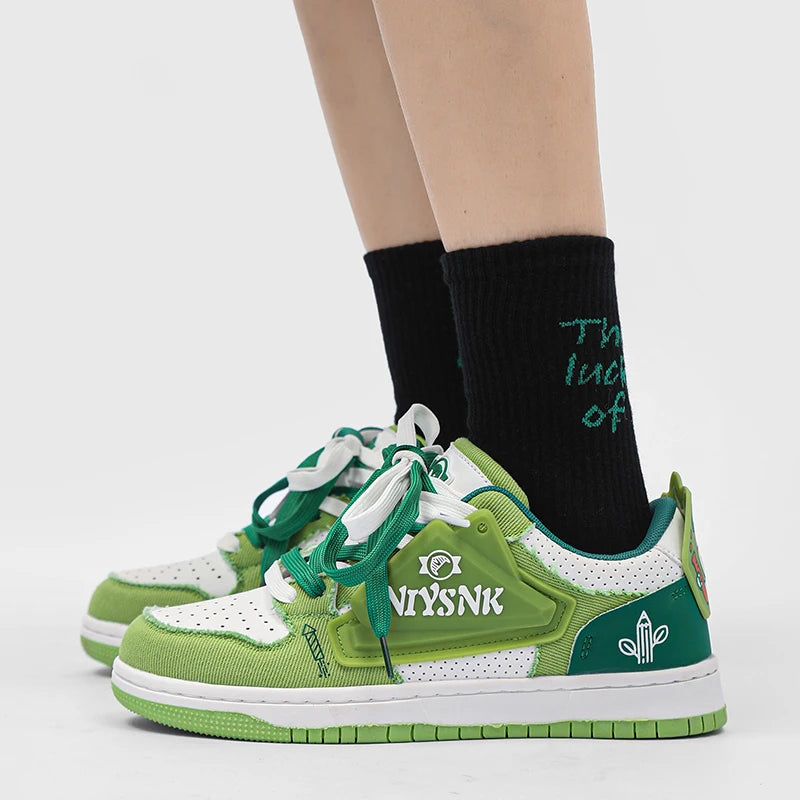 Custom Fashion Skateboarding Shoes Original Designer Logo Unisex Classic Flat Shoes Casual Walking Man Sneaker