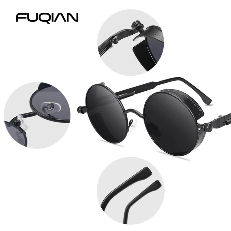 Kính Râm Cổ Điển Gothic Steampunk UV400 Nam Nữ - Daisan Mart